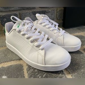 Adidas Advantage K White Leather Size 7 Youth (Women’s 8)